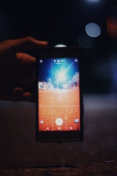 mobile phone in a hand