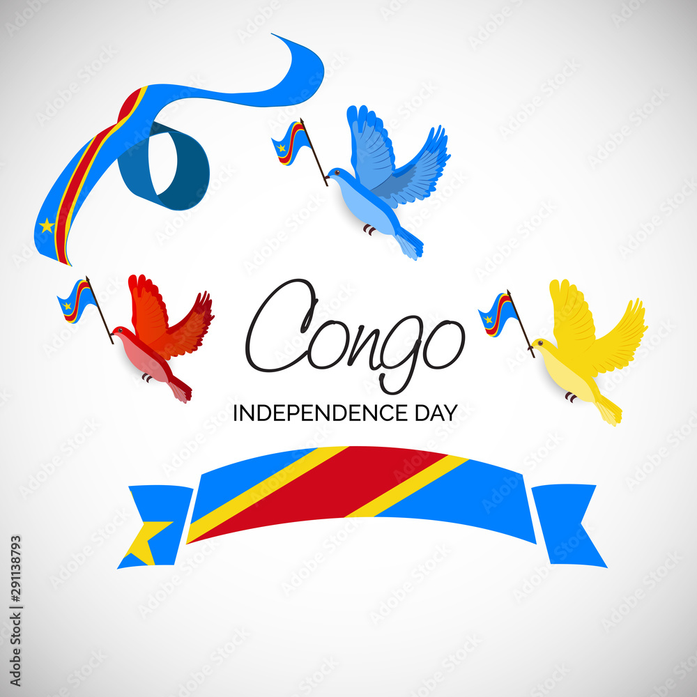 Poster congo independence day.