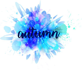 Autumn - hanwritten lettering