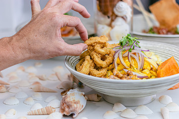 typical peruvian restaurant cuisine