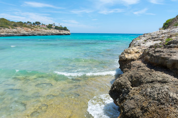 the Bay of Cala Mandia in Mallorca