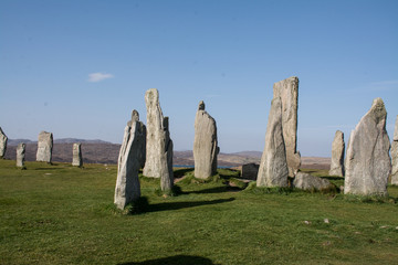 Fototapeta na wymiar Mystic stone circle of Callanish, Isle of Lewis, Outer Hebrides