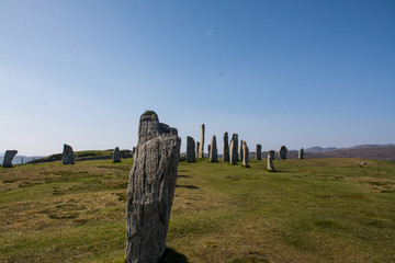 Mystic stone circle of Callanish, Isle of Lewis, Outer Hebrides