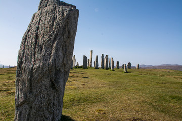 Mystic stone circle of Callanish, Isle of Lewis, Outer Hebrides