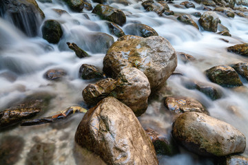 A view to part of a waterfall