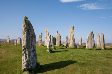 Mystic stone circle of Callanish, Isle of Lewis, Outer Hebrides
