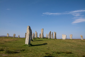 Mystic stone circle of Callanish, Isle of Lewis, Outer Hebrides