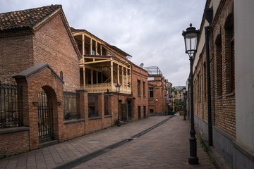A street in the center of old Tbilisi