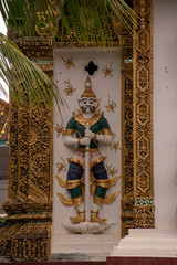 Demon temple guardian, Wat Saen Muang Ma Luang, Chiang Mai, Thailand