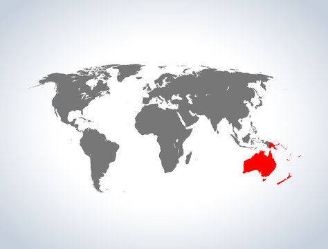 map of Australia