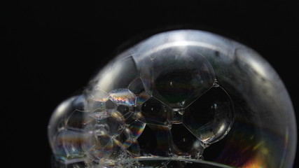 Beautiful photo of a soap bubble difficult to achieve