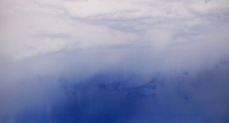 clouds and clouds bright in the sky autumn day