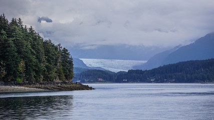 Mendenhall Glacier in Juneau, Southeast Alaska