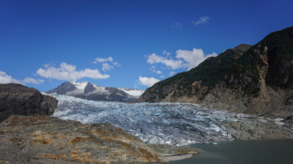 Fototapeta na wymiar The Mendenhall Glacier, Juneau, Alaska
