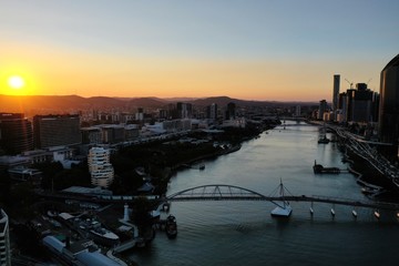 bridge at sunset