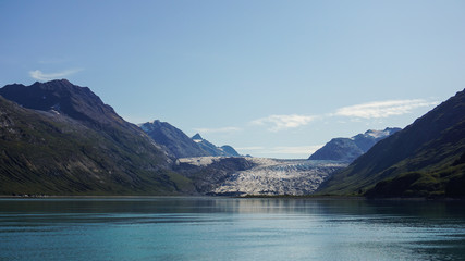 Glacial landscape of Glacier Bay National Park, Southeast Alaska