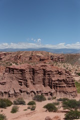 View of canyons