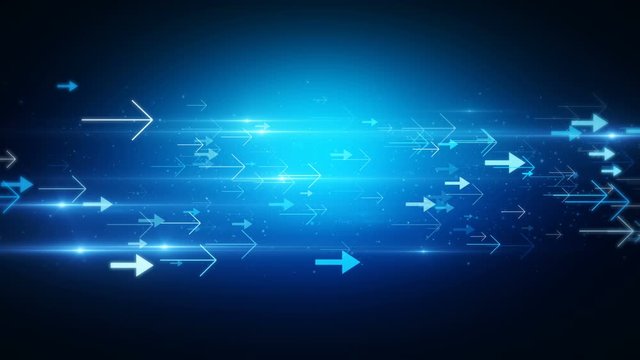 blue arrow background business abstract presentation