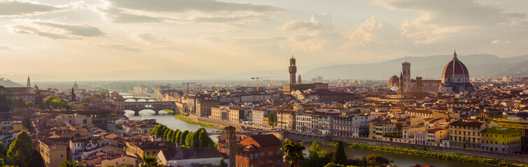 Fototapeta na wymiar Vista di Firenze da Piazzale Michelangiolo