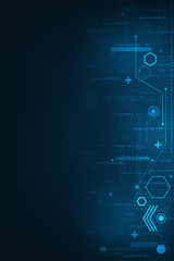 Obraz premium Technological background with different data calculations.