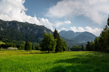 Fototapeta na wymiar Berglandschaften in Bayern