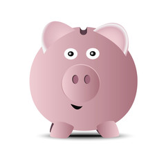 Piggy bank illustration.