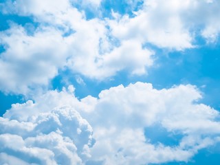 Obraz na płótnie Canvas Blue Sky with white clouds background