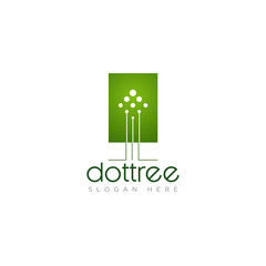 logo dottree, tech and luxury company vector