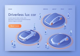 Driverless Lux Car Banner, Show Room Exhibition