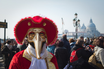 Obraz premium Rosso al Carnevale di Venezia