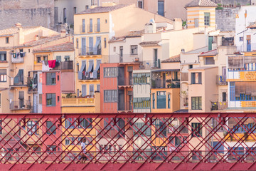 The Eiffel Bridge on the Onyar River at dusk in Girona, Catalonia (Spain) © Jorge Fuentes