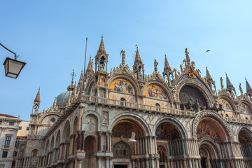 Fototapeta premium Campanile and San Marco's Basilica in Venice. Italy.