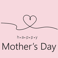 Mother's day card background, vector illustration