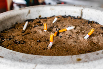 cigarette in an ashtray