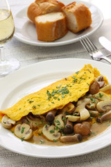 mushroom omelette