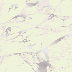 Marble stone texture. Vector marble background with silver lines decoration. Luxury trendy cover. Pale marble.