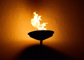 Flame from a torch
