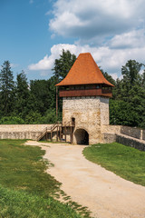 Fototapeta na wymiar Rasnov Fortress in Brasov County, Transylvania, Romania.