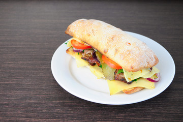  Juicy Ciabatta and Meat Sandwich