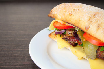  Juicy Ciabatta and Meat Sandwich