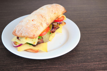  Juicy Ciabatta and Meat Sandwich