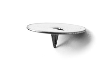 one single tacks. isolated on white background