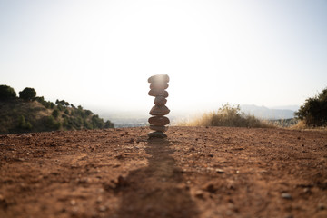pile de pierres sur les hauteurs de Grenade