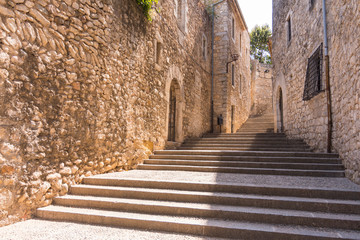 Historic center and Jewish quarter of Girona (Spain), one of the best preserved neighborhoods in Spain and Europe.