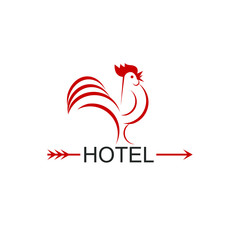 Business logo design rural village hotel idea