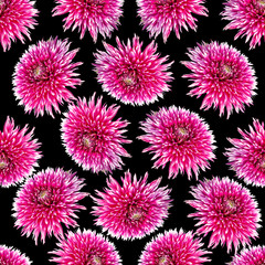 Seamless floral pattern with flowers.