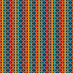 Repeated vertical rectangular blocks background. Bricks motif. Contemporary seamless pattern with geometric ornament.