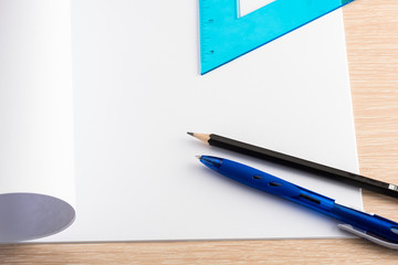 start from the beginning on an open blank piece of paper with a pencil and a ruler