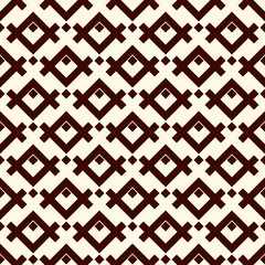 Ethnic style seamless pattern with geometric figures. Native americans ornamental abstract background. Tribal motif