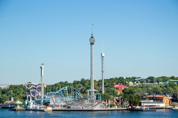 The Grona Lund Amusement Park, Stockholm, Sweden.